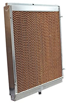 ZCBYBT Water Circulation Cooling Evaporative Cooling Pad Aluminum Alloy Cooling Wall 80 * 80 * 15Cm,C