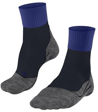 FALKE Herren Wandersocken TK2 Explore Cool Short M Sso Lyocell Funktionsmaterial antiblasen dick 1 Paar, Blau Cobalt 6118, 39-41