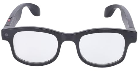 ASHATA AI Smart Brille, Bluetooth Sonnenbrille für Frauen und Männer, Offenes Ohr Audio mit Anti Shake 5MP HD 1080p Videototo Foto Voice Helfer für Reisebereiche.