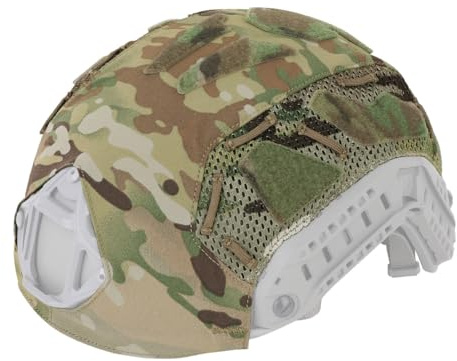 KRYDEX GEAR Tactical Helmet Cover for Fast Helmet Size M L XL Maritime Helmet Airsoft Paintball Helmet (MC, M)