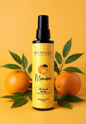 Spray per Capelli Ricci - Volumizzante per Capelli Ricci con Olio di Mandarino e Miele di Manuka, Senza Siliconi e Parabeni, Made in Italy, 150 ml