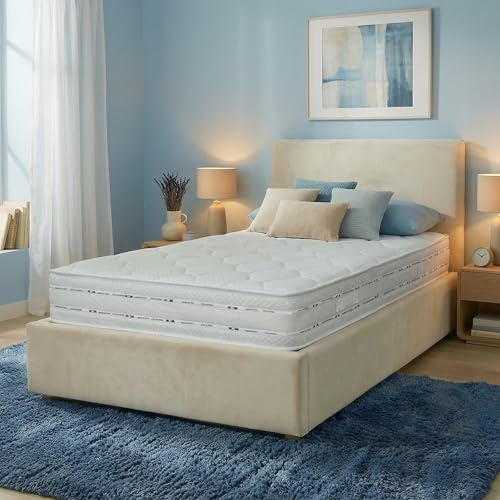 Materassi Russo - Materasso Singolo 90x200 in Memory Foam e Waterfoam, Alto 20 cm, Ortopedico Semi Rigido, Anallergico e Antiacaro, Tessuto Aloe Vera, Made in Italy