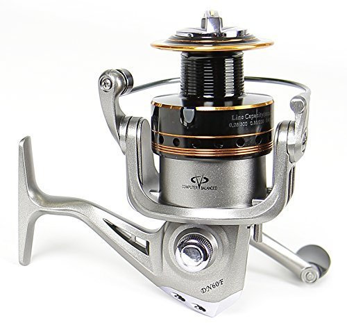 Angelrolle mit 10 Edelstahl Kugellager Rolle Stationärrollen Allroundrolle Reel (Rollen DFN), Modell:DN10F