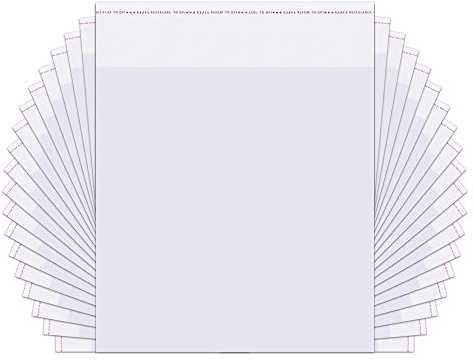 Sachets Cellophane Adhésifs Refermables 200pcs 8x8cm Sacs en Transparents Plastique OPP 50µm Sécurité au contact des aliments pour biscuits de boulangerie Bonbons Cartes savon (15 Tailles au Choix)