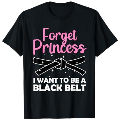 Funny Karate Design for Women Girls Black Belt Martial Arts T-Shirt Small