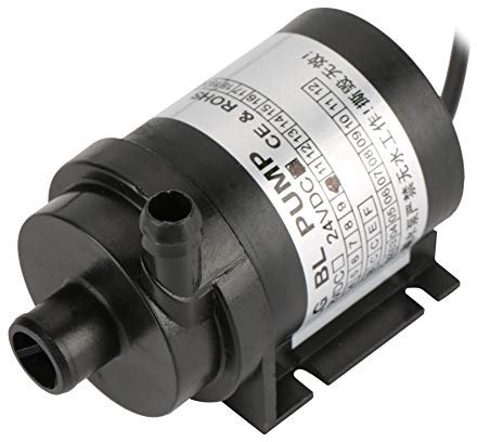 Micro Bomba de Agua Sumergibles sin Escobillas de 24 V y 10 W Mini Bomba de Acuario de bajo Ruido para Fuente Estanque de Peces Pequeños Solar de Circulación