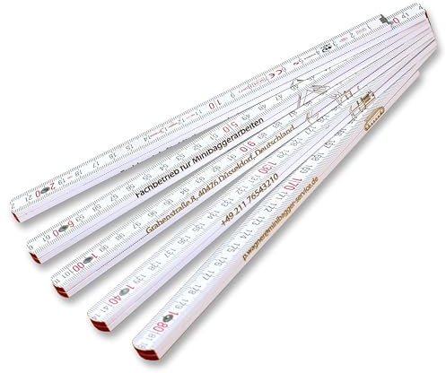 Mètre pliant en bois avec logo et texte personnalisé – Stabila – Votre carte de visite - Cadeau