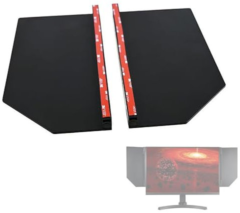 Bildskärmshuva Solskydd, LCD LED-skärm Solskydd Justerbar skärmhuva, Ljusskärm, Lämplig for alla märken av 24-32 tums universella ljussköldar