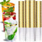 MTINRNI 60 Plastikbecher Set,Partybecher Set,Wiederverwendbare 300ml/10 OZ Trinkbecher Bruchsichere,Kunststoffbecher,für Hochzeit,Geburtstag,Weihnachten,Weingläser,Getränkepartys.