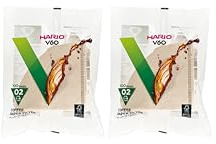Hario V60 Paper Coffee Filter, Size 02, Natural, 200ct