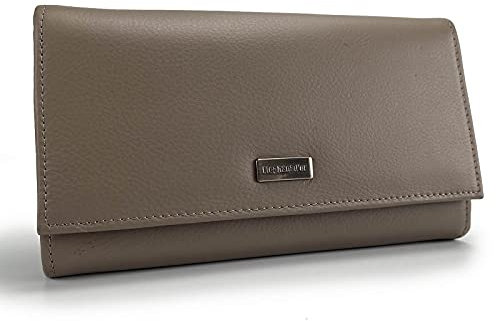 ELEPHANT D'OR , Damen-Geldbörse taupe L17,5 x H 10 x P 15 mm