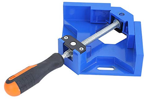 TOPWAY Pince à Angle Droit à 90 Degrés 2 Pièces, Robustes étau d'Angle en Alliage d'Aluminium Réglable pour Menuiserie Armoire Tiroir Charpentier Soudage 402308