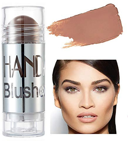 GL-Turelifes Blush Stick Blush Cream Hydratant, Highlighter & Trimming Rouge Pen, Glow and Mood Boosting Blushes Stick Cheek Makeup ajoute du scintillement, facile à utiliser (#08)