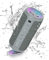 Ortizan Bluetooth Lautsprecher mit Licht, Musikbox Tragbarer Bluetooth Box mit IPX7 wasserdicht, Dualen Bass-Treibern, 30h Akku, Freisprechfunktion für Phone, Draußen