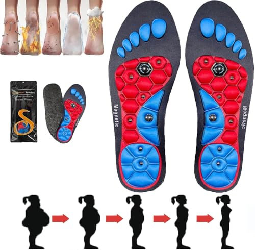 Acupressure Magnetic Insoles, Orthopedic Insoles Get Relief for Painful Feet, Effective Magnetic Shoe Inserts for Men&Women (S(35-39))