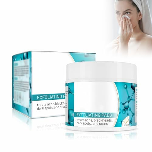 50 Pads Glykolsäure-Peeling-Pads, Salicylic Acid Cleansing Pads, Gesichtspeeling Pads, Poren Verkleinern Toner Pads Für Gesicht, Calming Toner Pad, Sanfte Reinigung Der Gesichtshaut huazhuangmian (1)