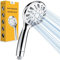 Magichome Powerful Chrome Shower Head with 5 Modes, Universal Handheld Shower Head for Bathroom