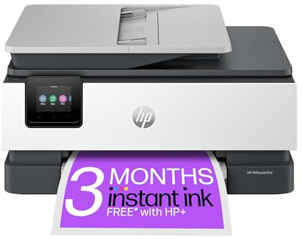HP OfficeJet Pro 8122e All-in-One Printer | Colour | Printer for Home | Print, Scan, Copy Automatic document feeder | Print over VPN with HP+ (Renewed)