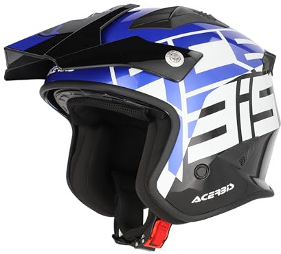 Acerbis Casco Jet Aria Graphic Negro/Azul XL