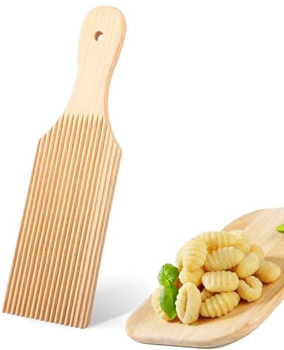 Gnocchi Tagliere per pasta con superficie in legno di faggio, accessori per pasta maker, tagliere per spätzle per fare gnocchi noodles maccheroni burro fusillib per casa e cucina utensili per pasta
