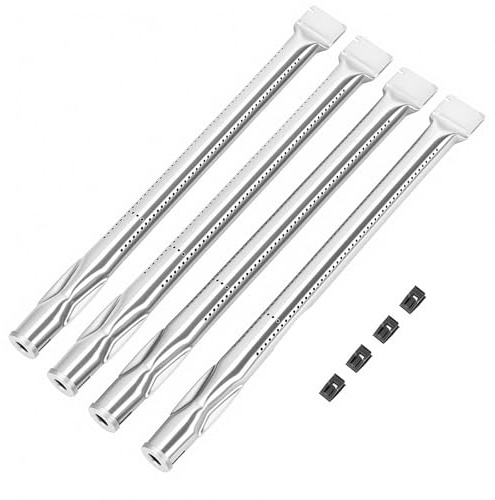 GFTIME Rostfritt stål brännare för Rösle Videro G3 och G4, gasgrill brännare reservdelar för Rösle Videro-serien, 4 stycken