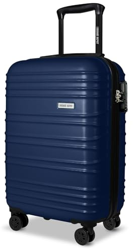 Luggage Depot Carry On Suitcase, TSA Lock, Cabin Travel, ABS Navy Blue