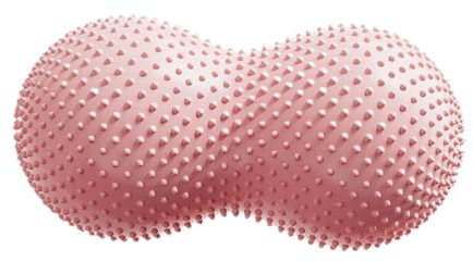 MotiveTech Palla Fitness a Forma di Arachidi con Tappo per Pompa, Sedia Sensoriale con Seduta Flessibile per Bambini, Rosa