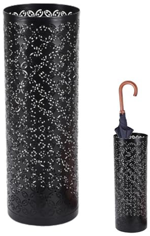 Porte Parapluies En Métal, Support Pour Parapluies Moderne Porte Parapluies Cylindrique Support De Rangement Pour Parapluie Seau De Rangement Pour Maison, Bureau, Couloir, Entrée, 42x15cm