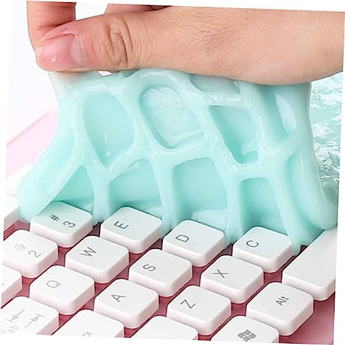 Housoutil Gel Nettoyant pour Clavier D'ordinateur Portable Réutilisable à Base de Gomme Végétale Parfumée, Argile Multi-Usage pour Bureau et Maison, Outil Anti-poussière