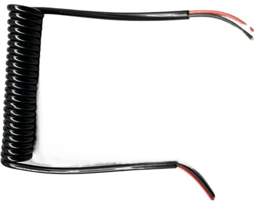 Bobina retrattile a filo elastico multicore, Cavo elastico in poliuretano a 2 anime, cavo telefonico for ascensore fai da te(Stretch 2.5 Meters)