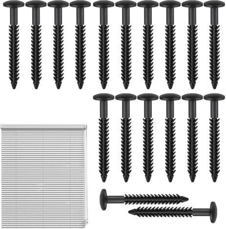 Amesor Tornillos Para Persianas,Punta Exterior De 8 Cm Para Persianas De Ventana - Fijadores para Exteriores para Usuarios Domésticos Profesionales de Armario y Oficina