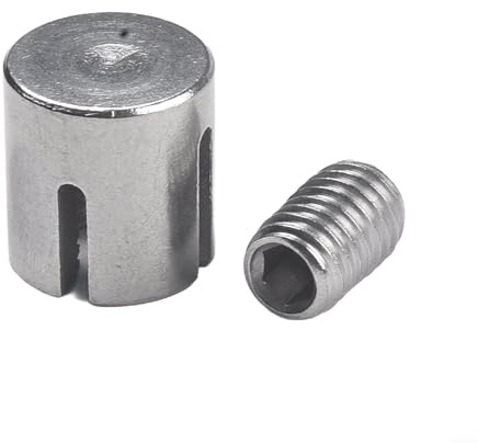 Jonikuper Abrazadera de cuerda de alambre de acero inoxidable para 2 mm a 8 mm de diámetro, clip cruzado para enrejado de pared, uso en exteriores e interiores, fuerte agarre seguro, paquete de 1 (2