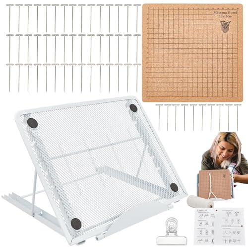 Set Tavola E Supporto Per Macramè - Set Tavola Macramè, Strumenti Regolabili Per Realizzare Creazioni, Multiuso Per Fissare E Progettare