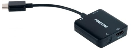 FONESTAR FO-442HA ljudextraktor för HDMI-optik SPDIF TOSLINK och jackkontakt 3,5 mm
