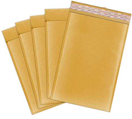 iSOUL A3 Padded Bubble Envelopes, Postage Peel & Seal Shipping Ba Mailers Heavy Duty and Lightweight for Packaging - Gold (300MM x 445MM) 5 Pack