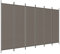 vidaXL Paravent 6-TLG. Raumtrenner Raumteiler Trennwand Umkleide Sichtschutz Spanische Wand Wohnzimmer Schlafzimmer Anthrazit 300x200cm Stoff