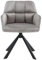 chairus Chaise de Bureau en Velours Fauteuil Travail Pivotant à 360° avec Pieds en Métal Chaise Rembourré pour Salon Chambre (Gris (Pieds en Métal))