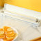 HAODUOO Frischhaltefolienschneider-Spender, mit Cutter, Aluminiumfolienspender mit Cutter – magnetischer Kunststofffolienspender, for Schneiden von Aluminiumfolie/Wachspapier/Pergament