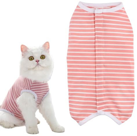 Amexo Hundebody Nach Op Erholungsanzug für Hunde Anti Lecken Hund Onesies Kegel Hundebody Wundschutz Erholungsanzug E-Halsband Alternative Erholungsanzug für Hunde Katzen Nach der Operation (Rosa, XS)