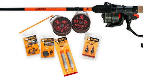 Guru Combo Canne + Moulinet 10' Float 300cm (1-15g) (Ligne et Kit Accessoires Inclus) | Canne Feeder