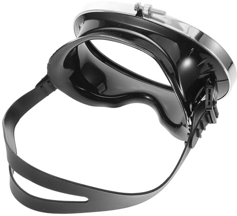 Mikikit Maschera da Sub Uomo con Lenti in Vetro Temperato Antiappannamento Regolabile e Multiuso per Immersioni Snorkeling e Nuoto Ergonomica Accessorio Subacqueo Portatile Adatta Diverse