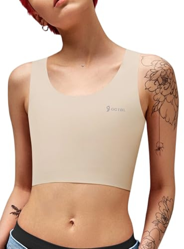 GCTBL Bröstbindare Transgeder FTM Binder Andningsbar Halv Trans Binder