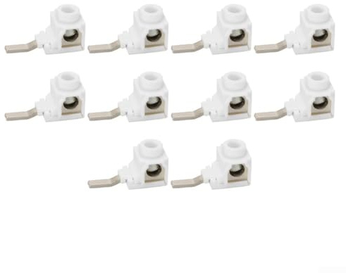 10 terminali da 25 mm2 per connettori per scatola di distribuzione interruttore busbar, morsettiere 63A corrente nominale guscio in plastica, collegamento terminale organizzato per quadri elettrici