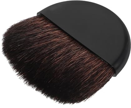 VICASKY Brocha para Rubor Pequeña y Plana de Nailon, Pincel Multifuncional para Polvos y Contorno, Compacta y Portátil para Maquillaje de Viaje y Retoques Diarios