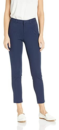 Amazon Essentials Pantaloni alla Caviglia Skinny Donna, Blu Marino, 42