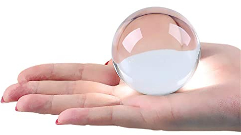 DSJUGGLING 60mm Clear Acrylic Contact Juggling Ball for Small Hands & Transparent Practice Juggling Ball 2.36
