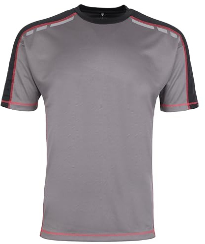 TuffStuff Mens Elite T-Shirt T, Grey, XL UK