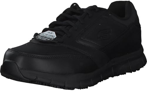 Skechers NAMPA, Sneakers para Hombre, Black Synthetic/Pu, 45 EU