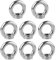 ZDNT 8 Pcs M8 Lifting Eye Nut Eye Nut 304 Stainless Steel Round Ring Hardware Ring Shape Female Nuts Fastener for Accessories bolt Screw