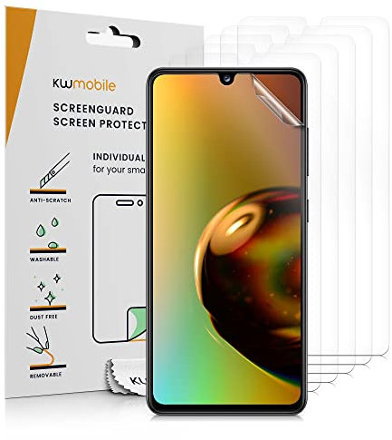 kwmobile 6X Displayschutzfolie kompatibel mit Samsung Galaxy A33 5G Folie - klare Schutzfolien Set in transparent